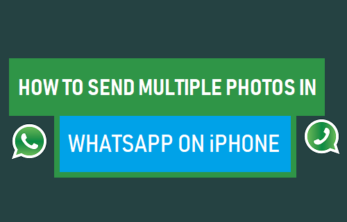 Como enviar várias fotos no WhatsApp no ​​iPhone